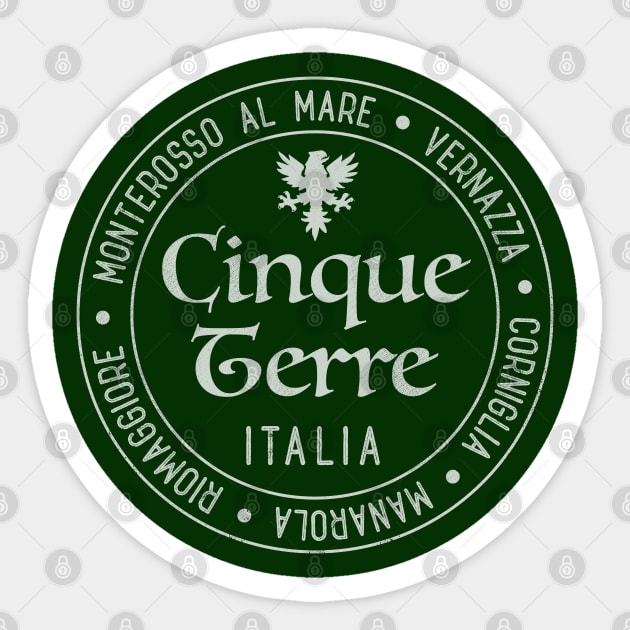 Cinque Terre Italia Five Lands Italian Mediterranean Travel Sticker by SeaLAD